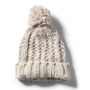 REI Co-op Wallace Lake beanie with pom pom | Dusty white/grey | Never worn